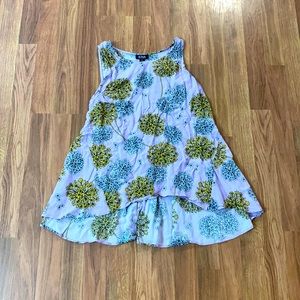 Size small purple patterned tank blouse
